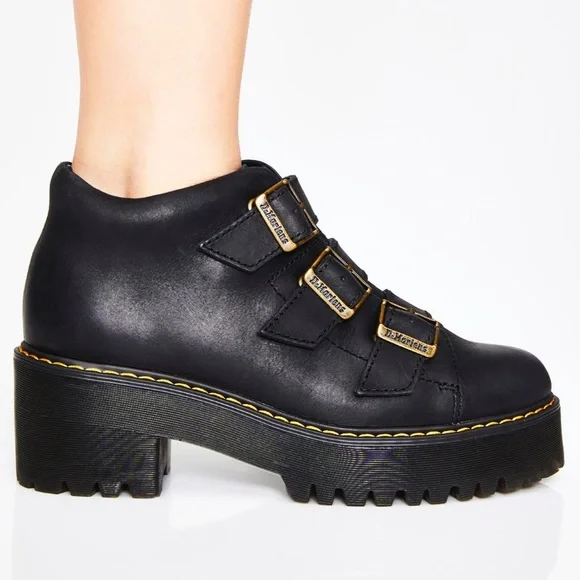 Dr. Martens Black Combat Boots - Picture 3 of 13